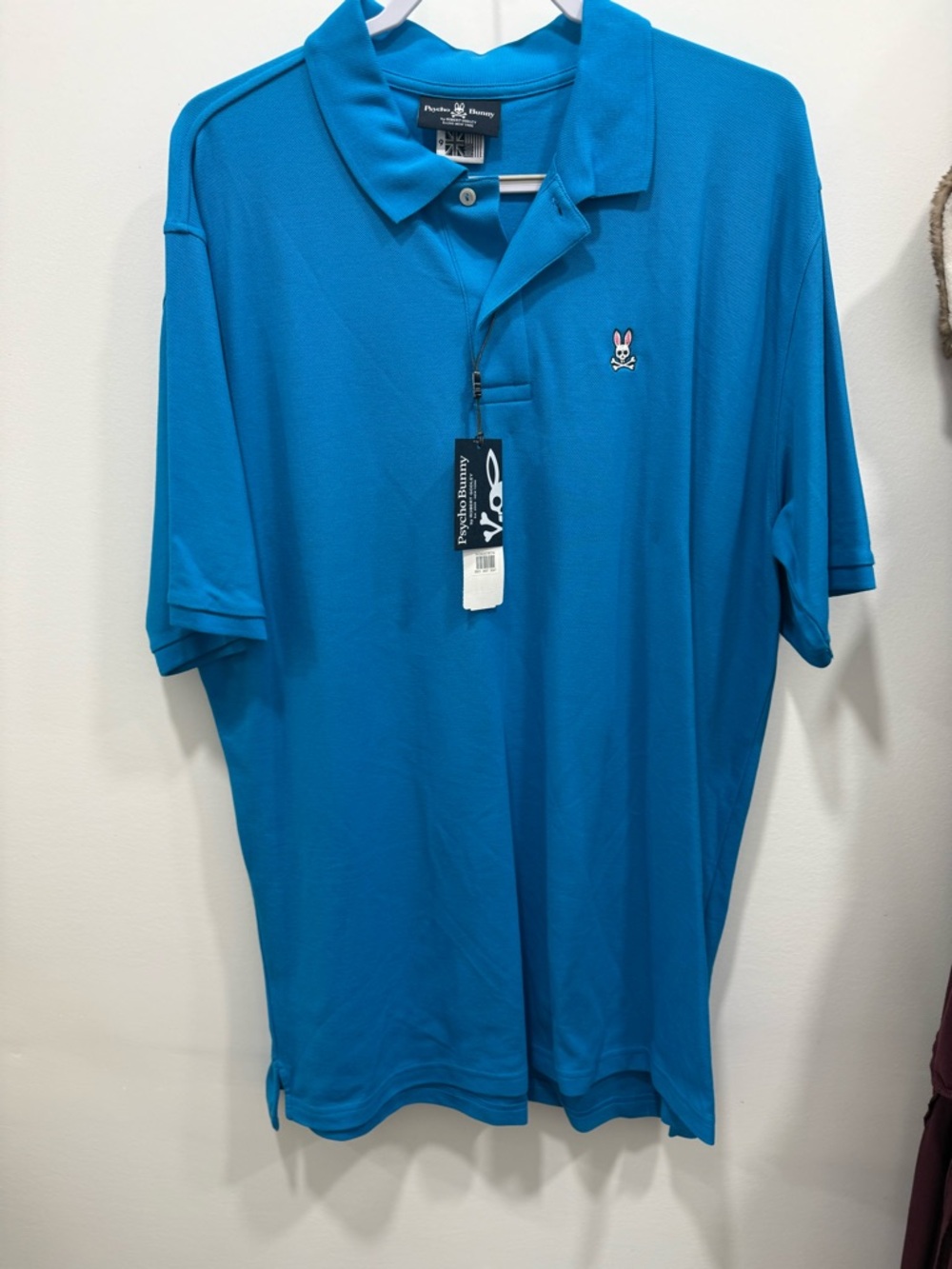 Psycho Bunny Blue Short-Sleeve Polo 3xl-9 NWT